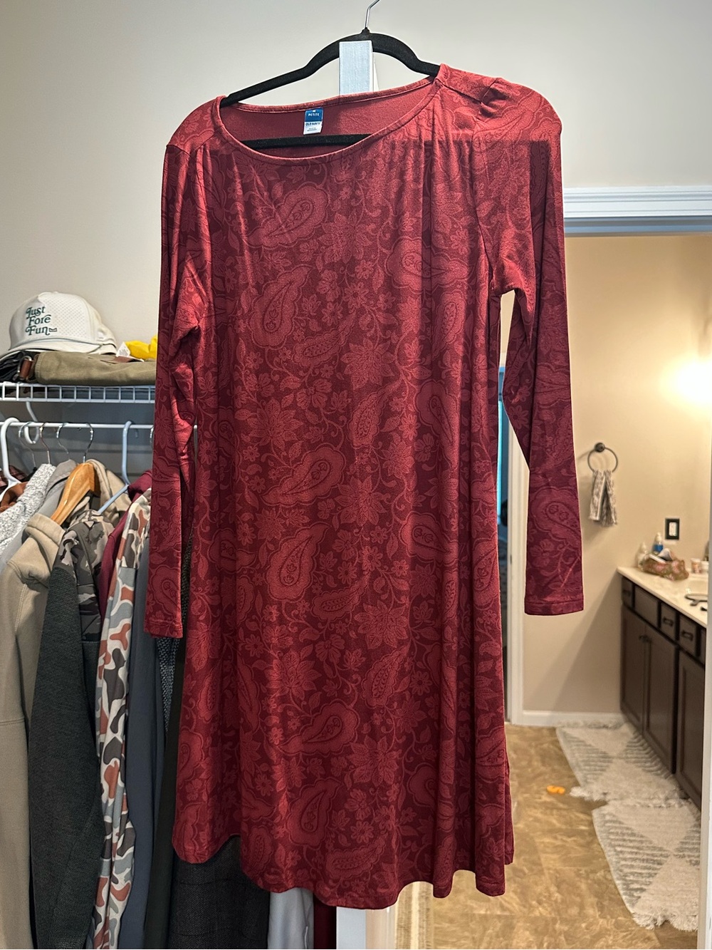 Red paisley old navy dress